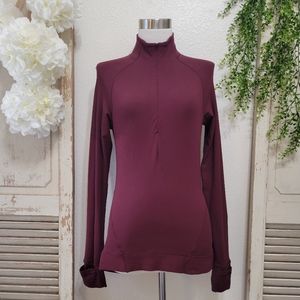 Lululemon Burgundy Long sleeve sweat shirt size 4